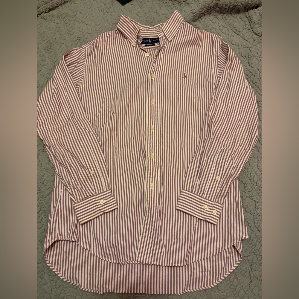 Ralph Lauren Striped Long Sleeve Polo